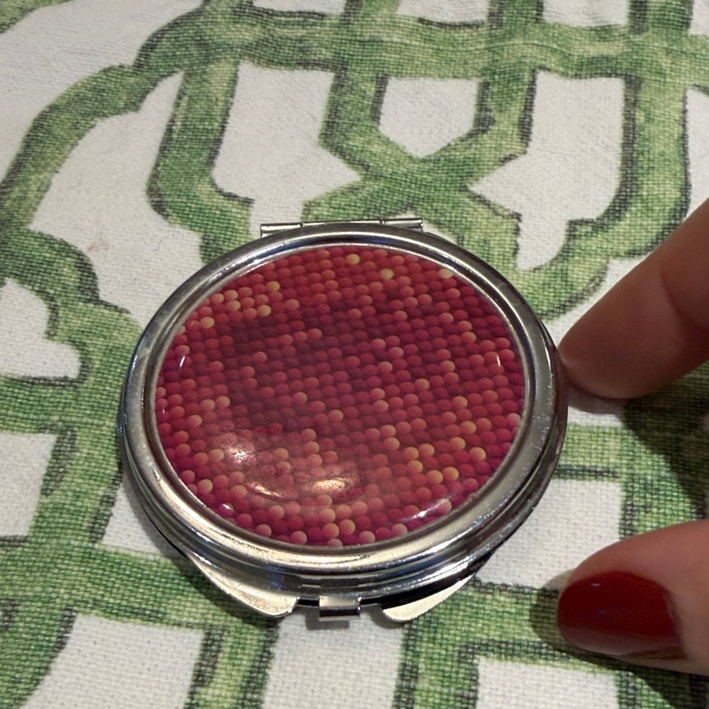Silver Compact Mirror